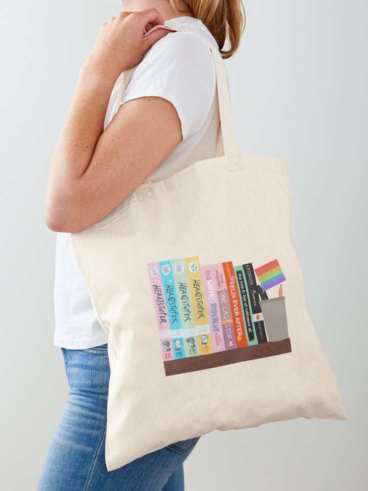 Women'S Bags Very - Çok Şık Kitaplık Desenli Bez Çanta,