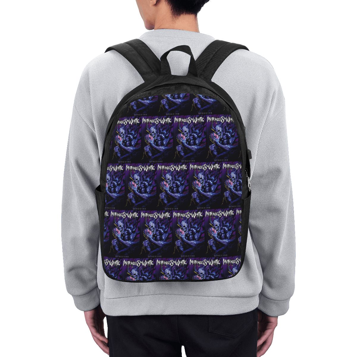 Womens Backpack - Hareketsiz Beyaz Sırt Çantası Seyahat Dizüstü