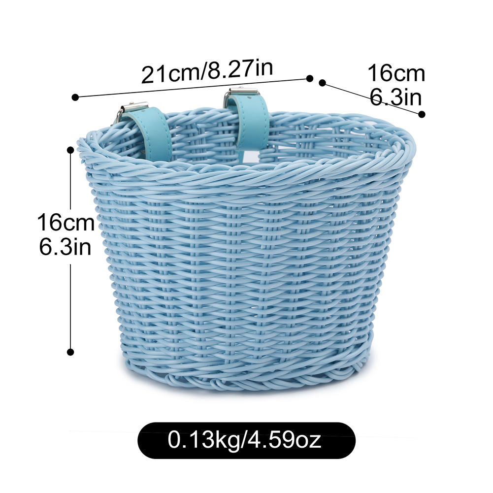 Basket Bag Wicker - El dokuması bisiklet ön sepeti Rattan