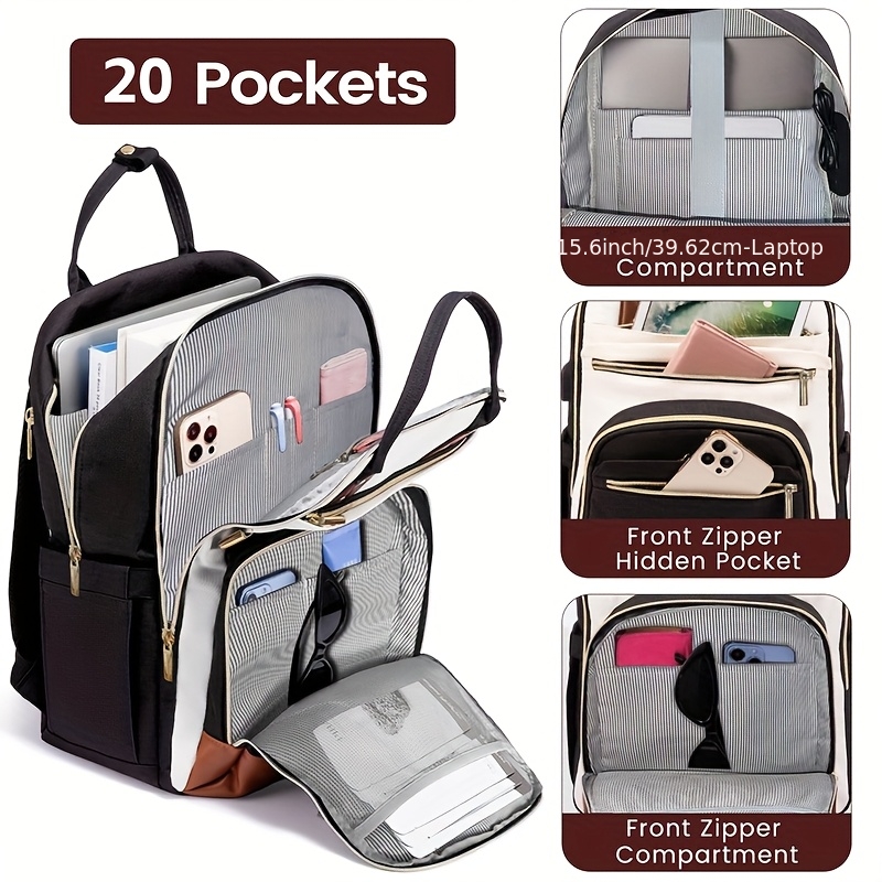 Womens Backpack - Kadınlar İçin İki Renkli Laptop Sırt