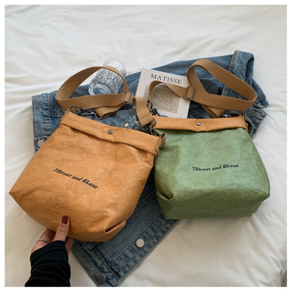 Women'S Bags Cross Body - Kraft kağıt çapraz vücut çanta moda