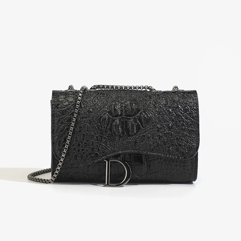 Women Bags Ysl - Moda Bayanlar Timsah Desenli Payetli Zincirli