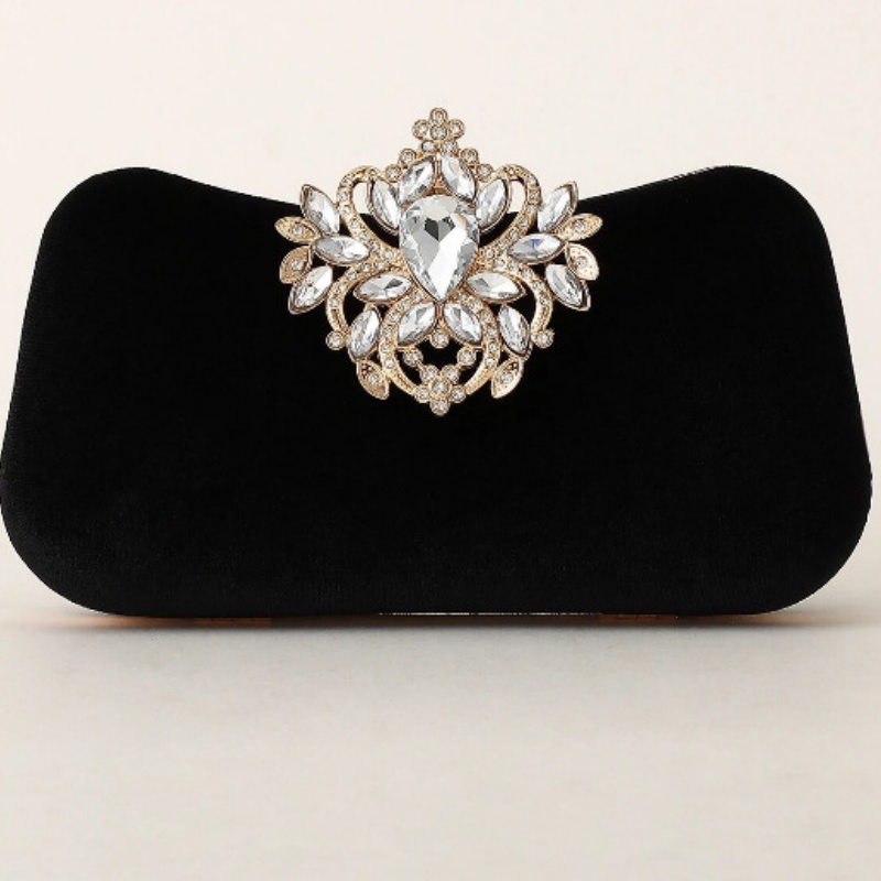 Koyu Yeşil Kadife Debriyaj Çan - Clutch Bag Evening incelemesi ve fiyatı