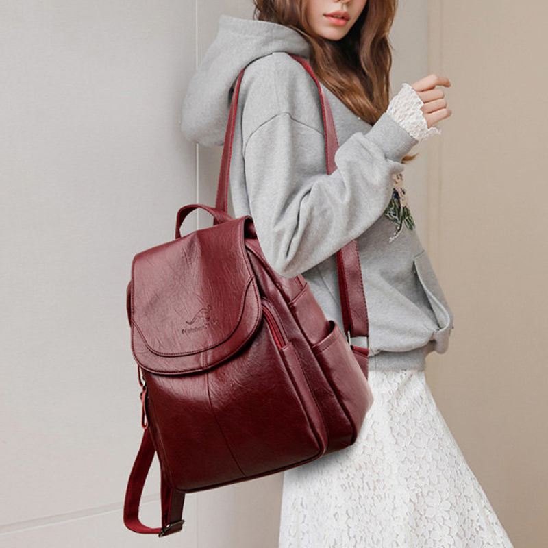 9 renk Kadın Yumuşak Deri Sırt - Women Bags In Sale incelemesi ve fiyatı