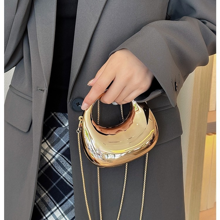 Mini Altın Akşam Çantası, Lüks - Clutch Bag Evening incelemesi ve fiyatı