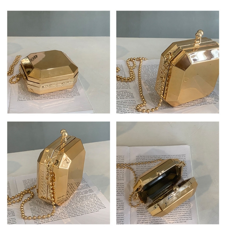 Mini lüks altın parti akşam de - Clutch Bag Evening incelemesi ve fiyatı