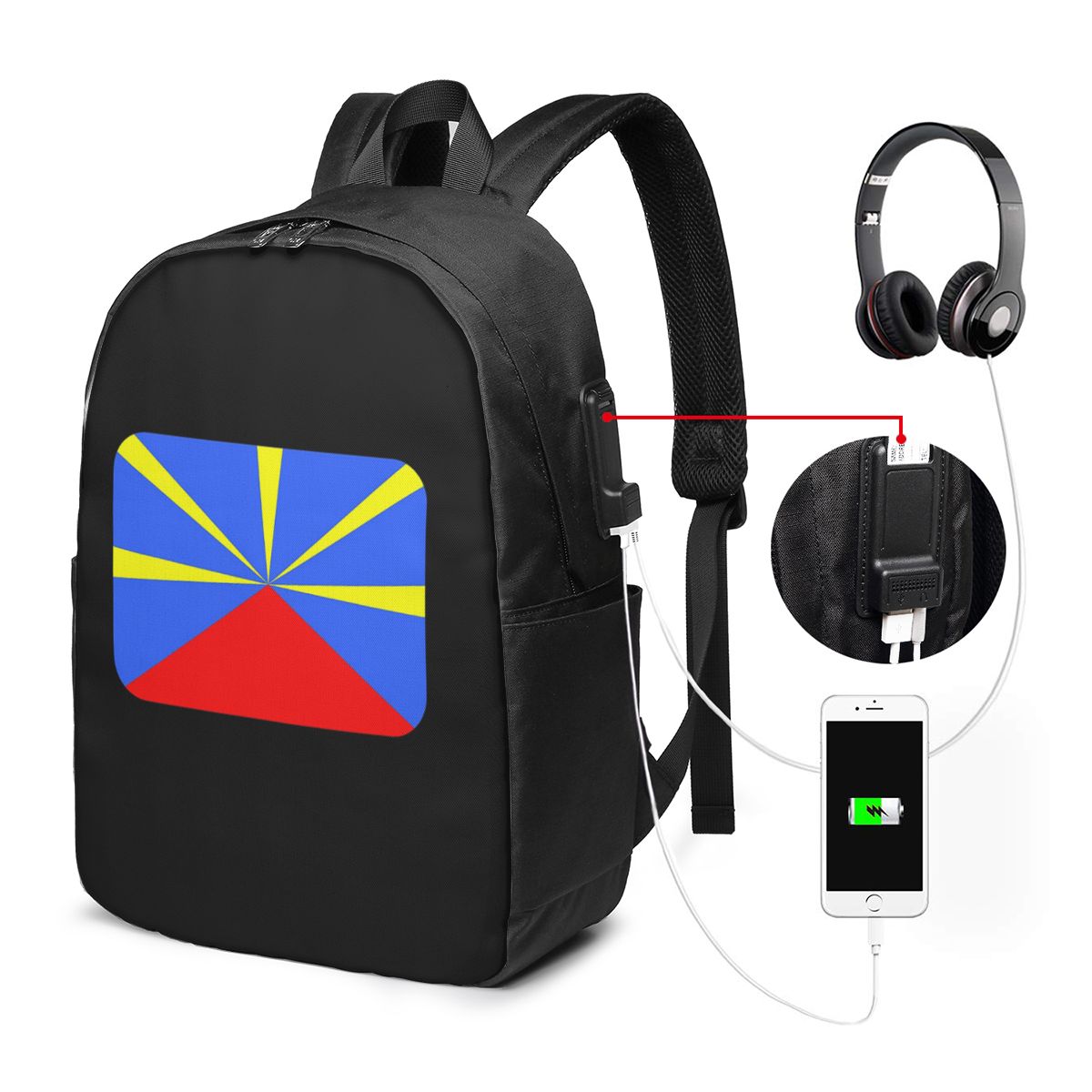974 Reunion Adası Bayrağı Sırt - Womens Backpack incelemesi ve fiyatı