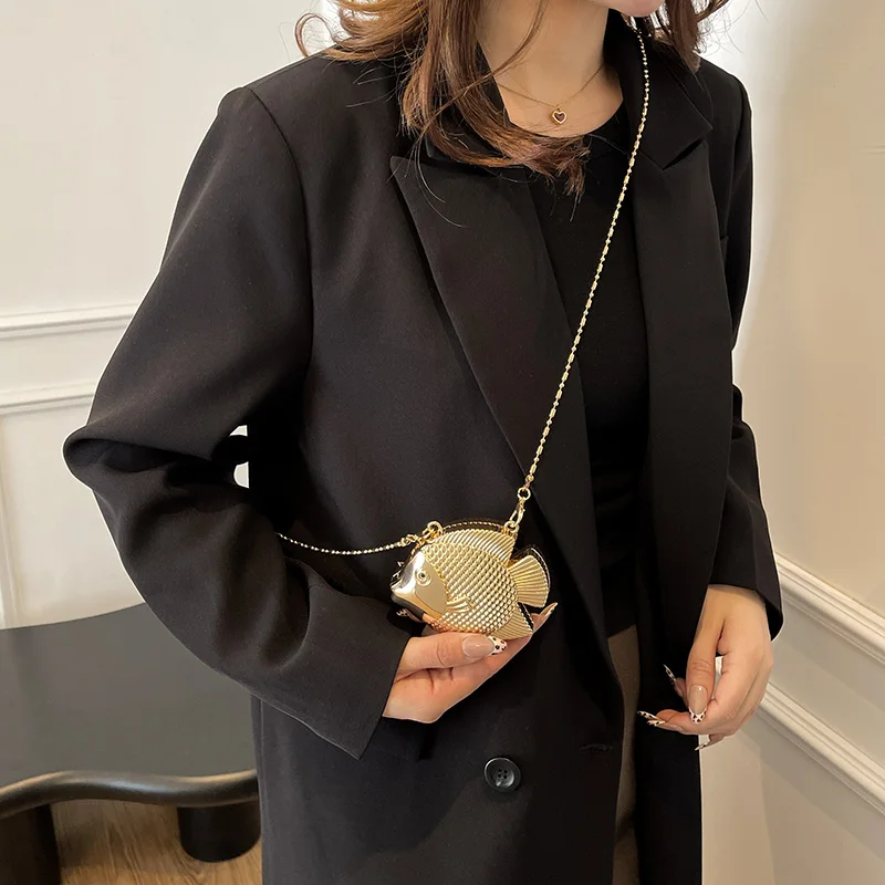 Sevimli Küçük Balık Şekli Meta - Clutch Bag Evening incelemesi ve fiyatı