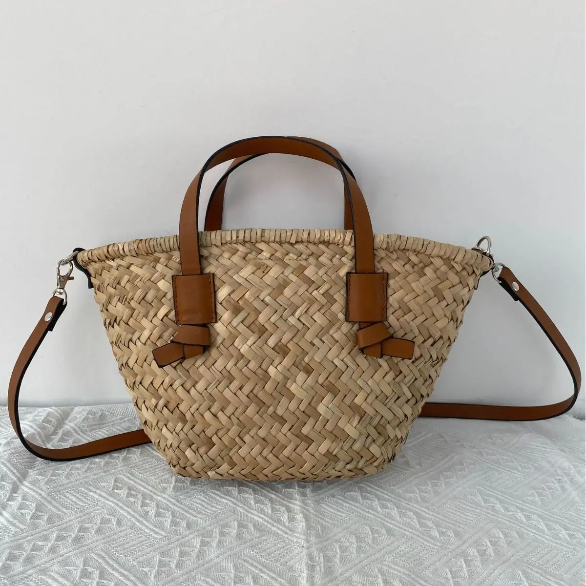 Bohemian hasır sepet çanta el  - Basket Bag Wicker incelemesi ve fiyatı
