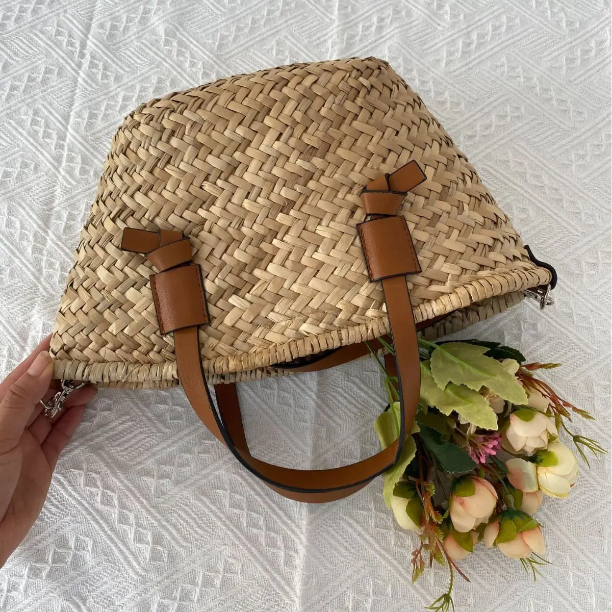 Bohemian hasır sepet çanta el  - Basket Bag Wicker incelemesi ve fiyatı