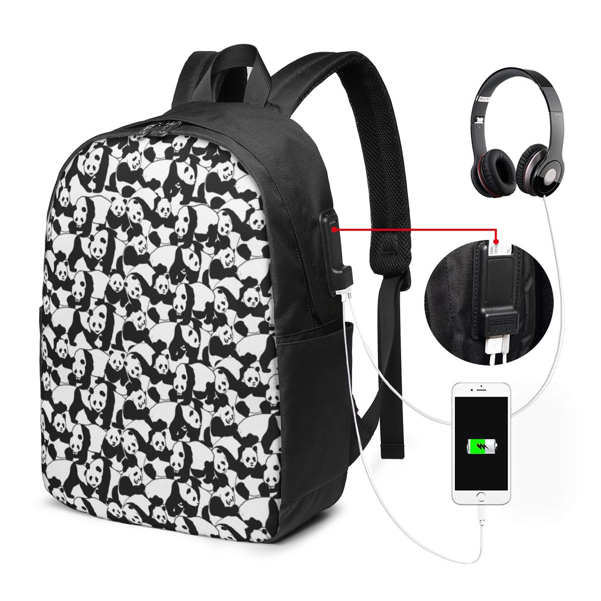 Panda Desenli Sırt Çantası Sey - Womens Backpack incelemesi ve fiyatı